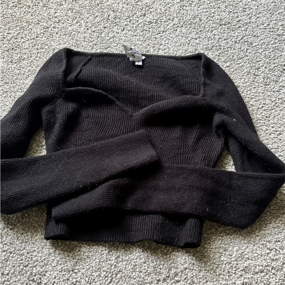 Princess Polly Black Sweater - Picture 1 of 2